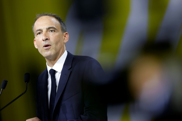Raphaël Glucksmann, eurodéputé et leader du parti Place Publique, le 13 juin 2026 à au Aubervilliers, en Seine-Saint-Denis