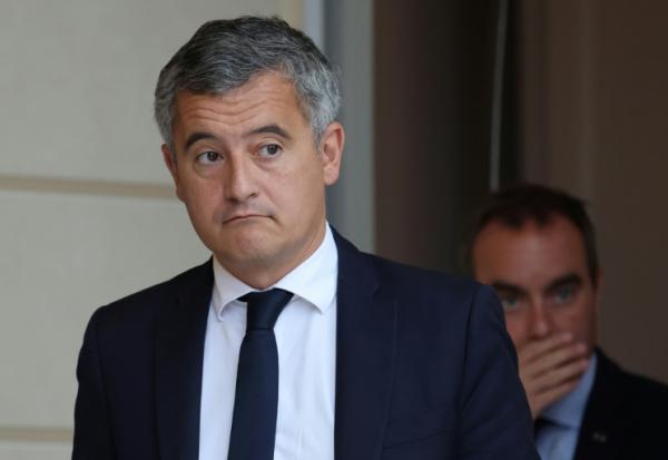 Le ministre de la Justice Gérald Darmanin et le Premier ministre Sébastien Lecornu à la sortie du Conseil des ministres le 10 juin 2026 à Paris