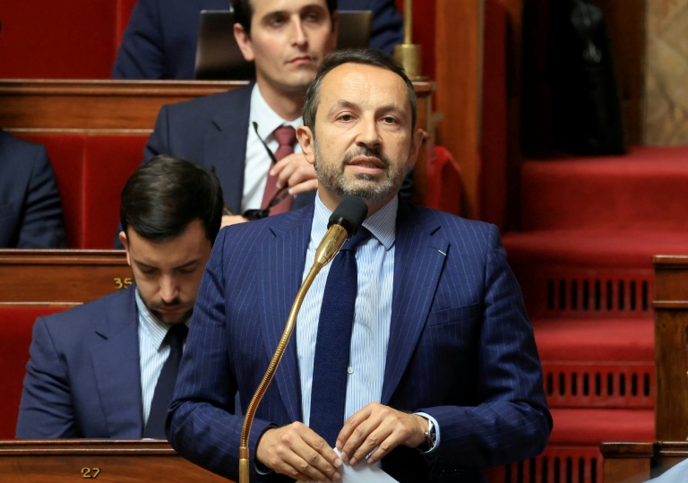 Le vice-président du Rassemblement national et député du Nord, Sébastien Chenu, à l'Assemblée nationale à Paris le 26 mai 2026