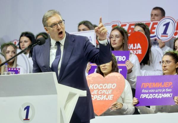 Aleksandar Vucic à Nis, en Serbie, le 21 octobre 2026