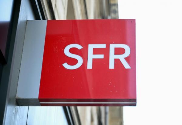 Le logo de SFR, le 16 juin 2025 à Paris