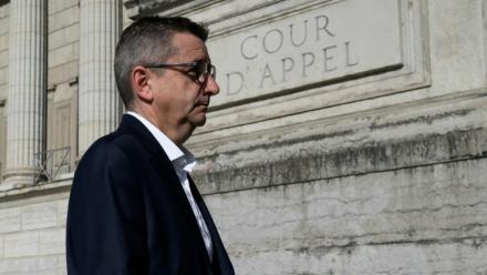 Gaël Perdriau, arrivant à la cour d'appel de Lyon,  pour son procès en appel dans l'affaire du  chantage à la sextape sur son ex-premier adjoint, le 8 juin 2026.