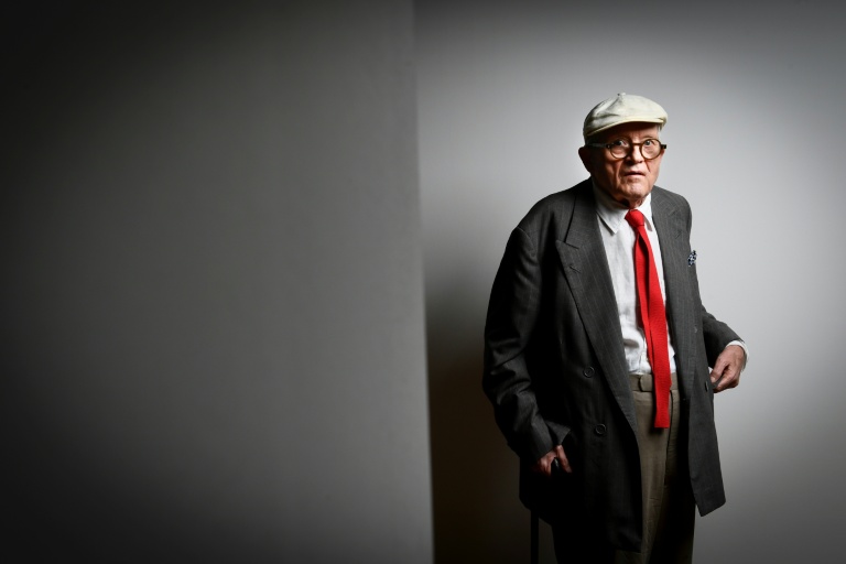 David Hockney au Centre Pompidou à Paris le 16 juin 2017