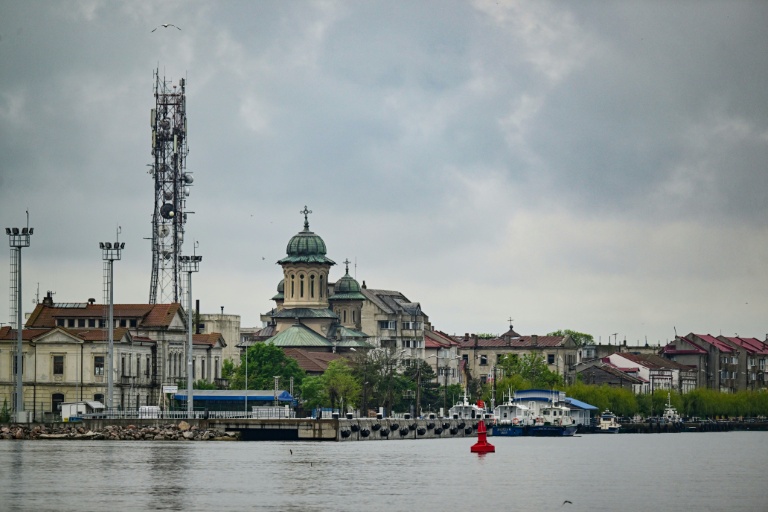 Vue partielle de Sulina sur les bords du Danube, en Roumanie le 10 mai 2026