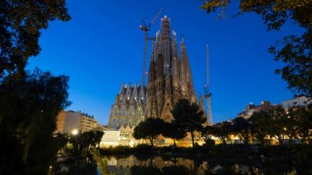 La Sagrada Familia de l'achitecte Antoni Gaudi, à Barcelone, le 15 janvier 2026, en Espagne