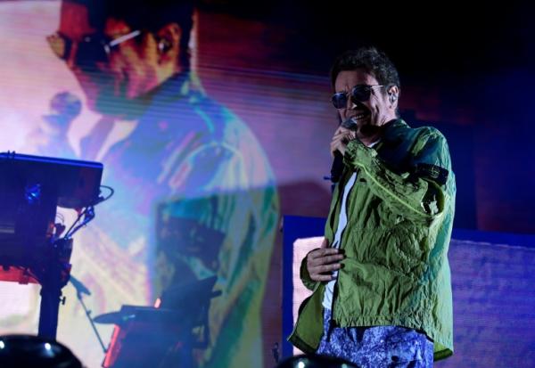 Le musicien français Jean-Michel Jarre en concert à Séville, le 8 juillet 2025