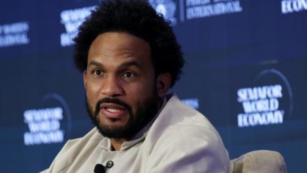 Le patron de Kickstarter, Everette Taylor, le 15 avril 2026 à Washington, aux Etats-Unis