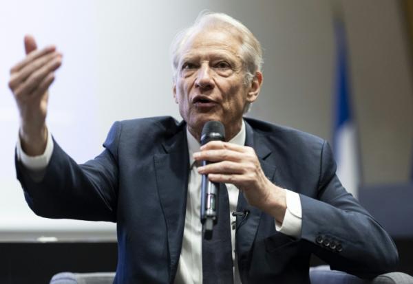 L'ancien Premier ministre Dominique de Villepin à Strasbourg le 12 mai 2026