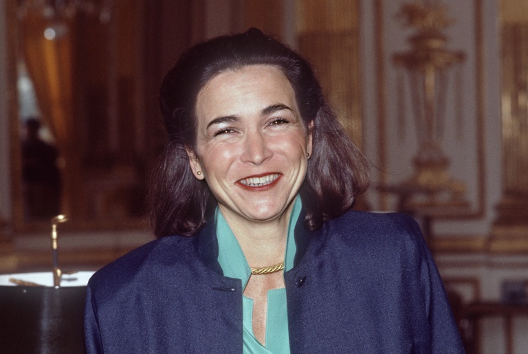 Michèle Barzach, alors ministre de la Santé, le 23 juin 1986 à Paris