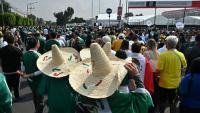 Des supporters mexicains se rassemblent le 11 juin 2026 à Mexico avant le coup d'envoi du match d'ouverture du Mondial-2026 entre le Mexique et l'Afrique du Sud
