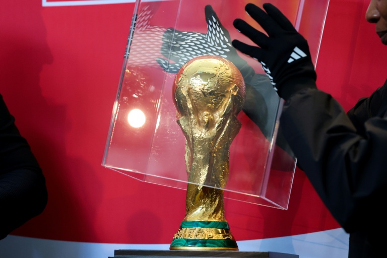 Le trophée de la Coupe du Monde 2026 présenté à New York le 2 juin 2026