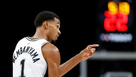 Victor Wembanyama contre le Thunder, le 20 octobre 2026 à San Antonio