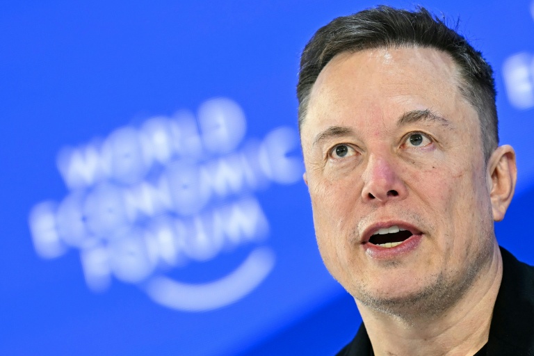 Elon Musk au Forum économique mondial de Davos, le 22 janvier 2026 en Suisse