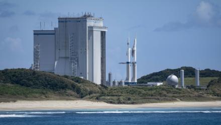 Un bâtiment d’assemblage de véhicules, au centre spatial de Tanegashima, à Minamitane, dans la préfecture de Kagoshima au Japon, le 13 août 2026.