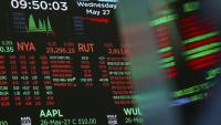 Un écran à la Bourse de New York, le 37 mai 2026