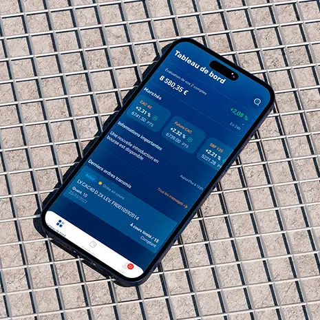 Vue d'ensemble de votre portefeuille sur l'application Bourse Direct